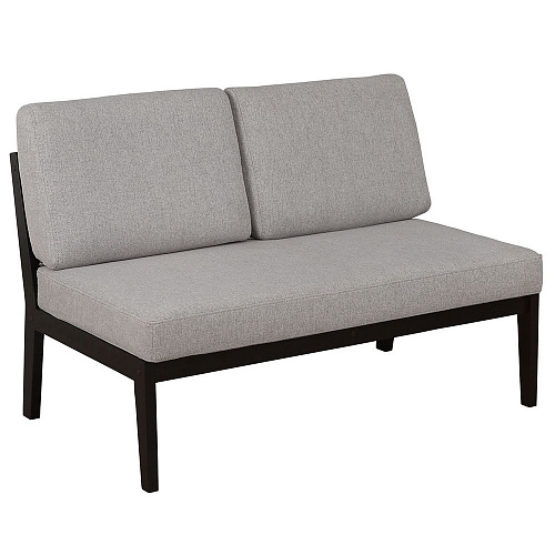 Диван-скамья массив мягкая Венге/UNO SILVER