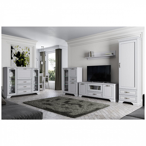 Тумба 2V1D3S TIFFANY Вудлайн кремовый