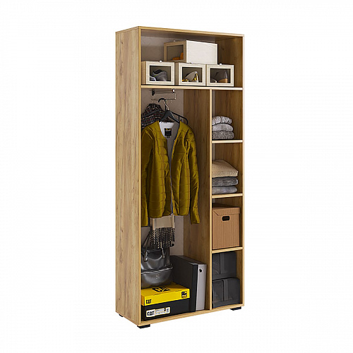 Прихожая Бери К1 дуб крафт золотой/графит