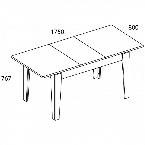 Стол обеденный раздвижной LIMA Персидский жемчуг/Мадура