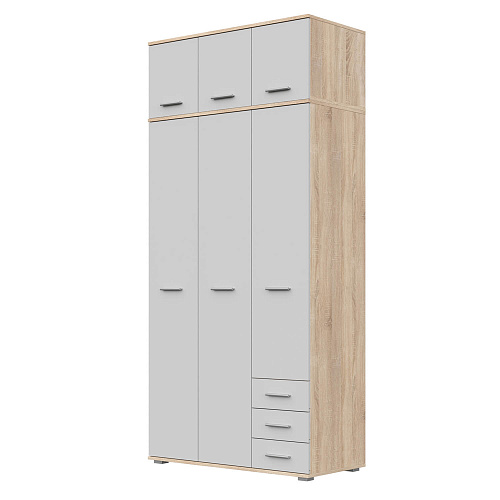 Антресоль НК FUN 3Д Дуб сонома/Белый