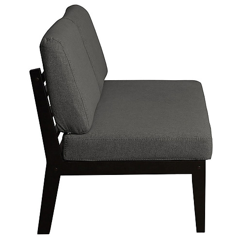 Диван-скамья массив мягкая Венге/UNO GREY