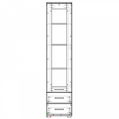Стеллаж-витрина НК FUN СТ-3.180 Белый