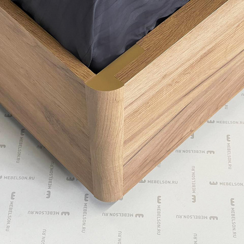 Кровать с подъемным механизмом Адам 160х200 дуб крафт золотой/грей