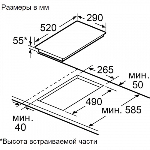 Индукционная варочная панель MAUNFELD CVI292S2FBG LUX Inverter