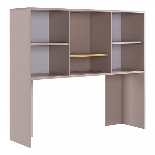 Надстройка стола компьютерного Лайт-2 кашемир/дуб крафт золотой