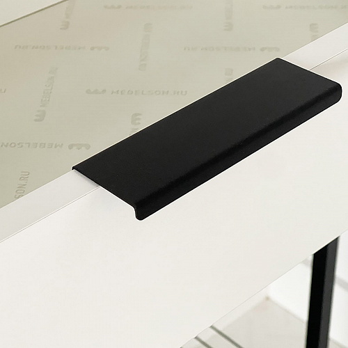 Обувница Краш черный муар/белое дерево