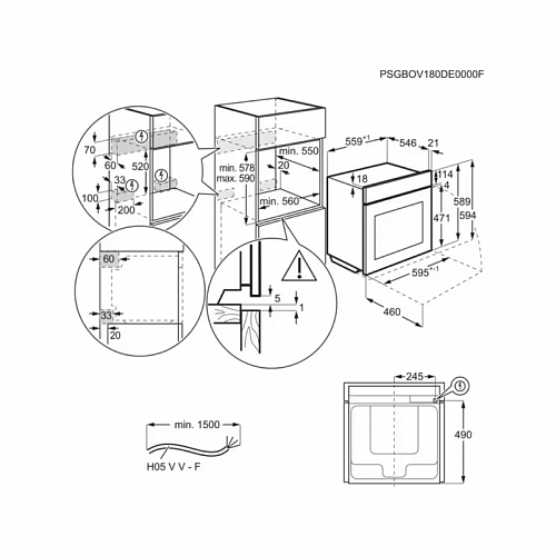 Встраиваемый духовой шкаф ELECTROLUX EOE9P3ST