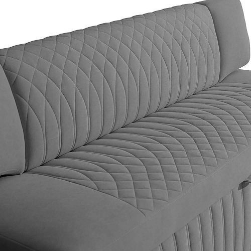 Кухонный диван Леонардо 183 Мелисса 34 Серый