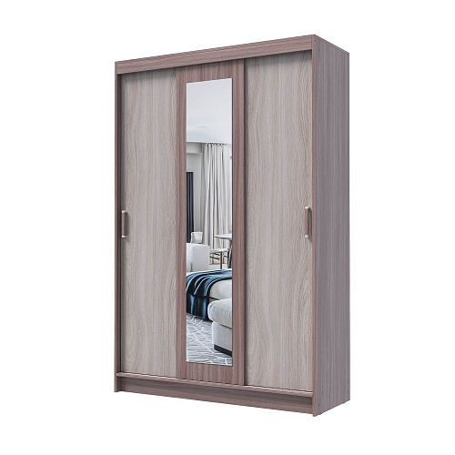 Шкаф-купе БРУНО 5 Шимо темный/Шимо светлый