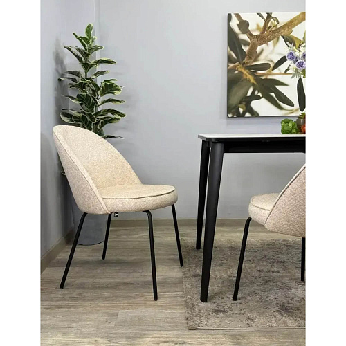 Стул Kenner 176SD черный/бежевый B01