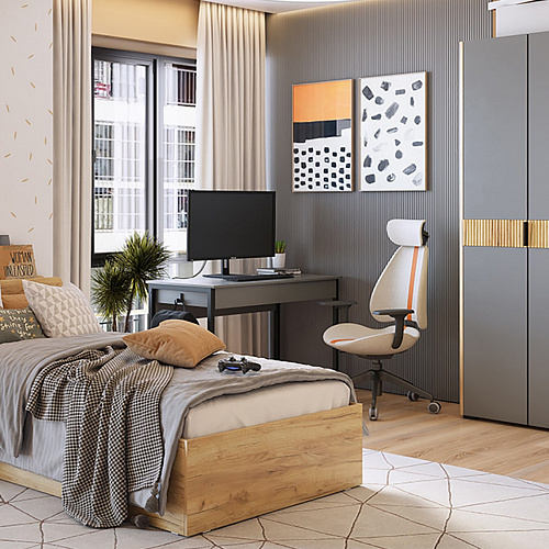 Набор детской мебели Адам К1 дуб крафт золотой/графит