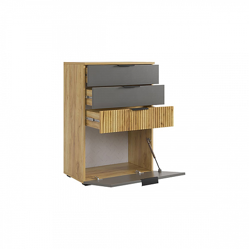 Прихожая Бери К7 дуб крафт золотой/графит