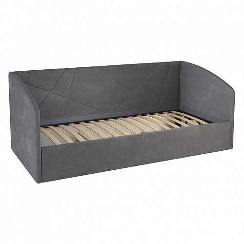 Набор детской мебели Зефир К4 белое дерево/серый (эмаль)/графит (велюр)