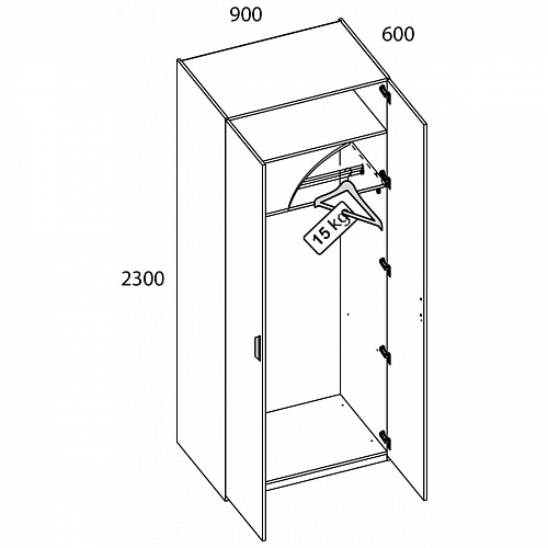 Шкаф MODERN 2DG Персидский жемчуг