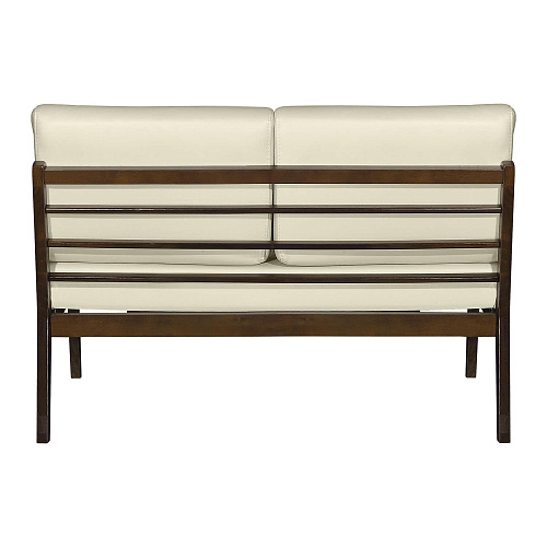 Диван-скамья массив мягкая Орех/MORGAN CREAM