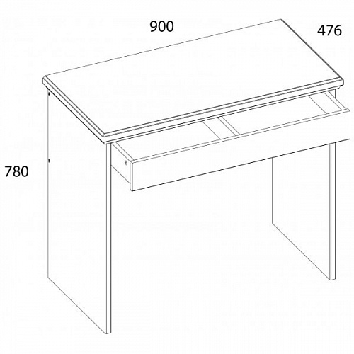 Туалетный столик VALENCIA Серый