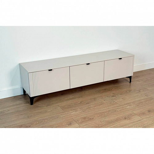 Тумба Рич 2 кашемир/фрапучино матовый/черный