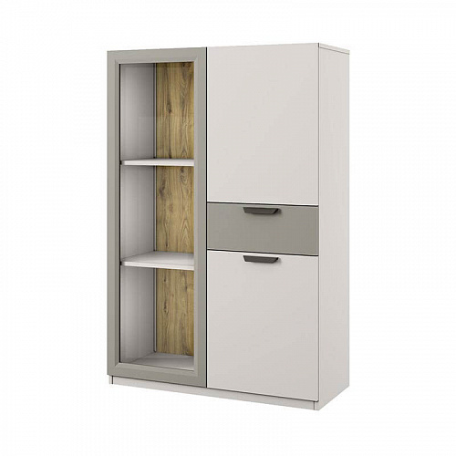 Шкаф с витриной MODERN 1V2D1S Персидский жемчуг/Ирландский ликер