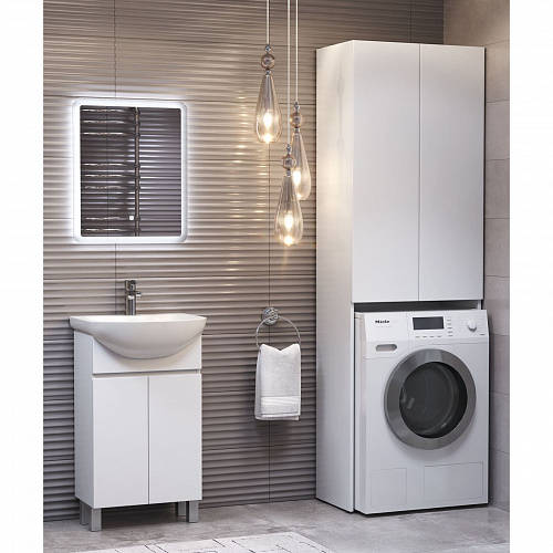 Шкаф комбинированный Wing 640 под стиральную машину белый