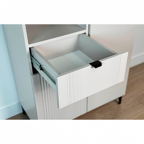 Комод Рич 2 кашемир/фрапучино матовый/черный