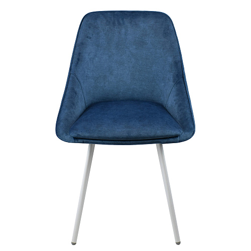 Стул Монти ST Лофт белый муар/Noel Blue