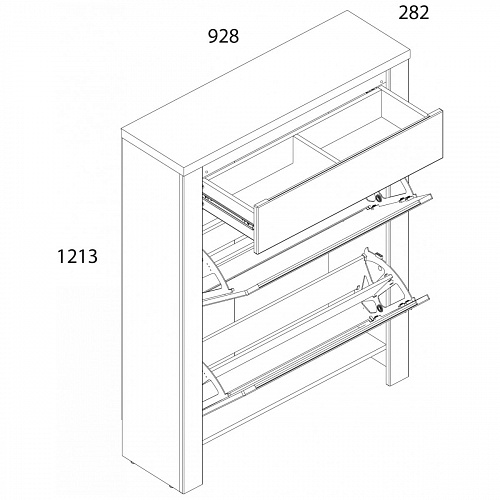 Прихожая TAURUS Белый/Дуб вотан