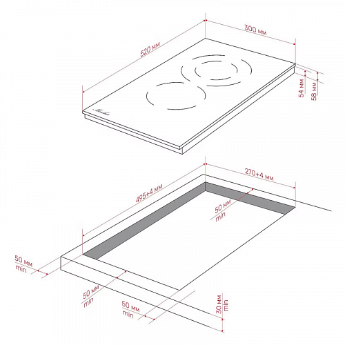 Варочная панель Monsher MHE 35