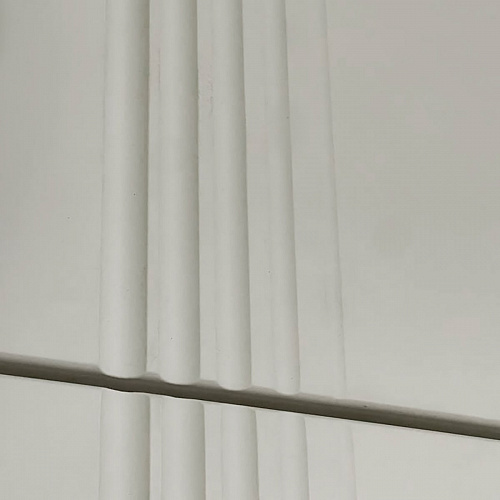 Антресоль трехдверная Ева 117.01 белое дерево/белый матовый