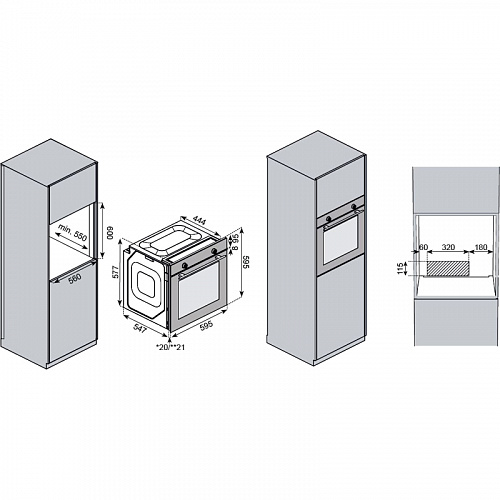 Встраиваемый духовой шкаф KUPPERSBERG HO 603 B
