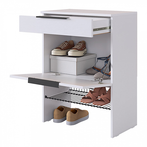 Прихожая Баско К8 белое дерево/черный