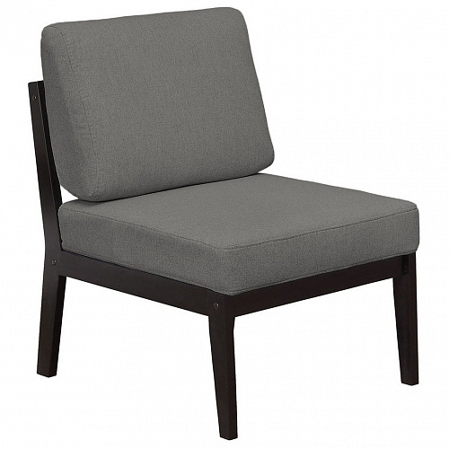 Кресло массив мягкое UNO GREY/Венге