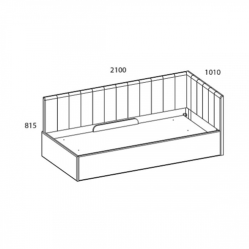 Кровать с подъемным механизмом угловая SINGLE 90 SIMPLE 29