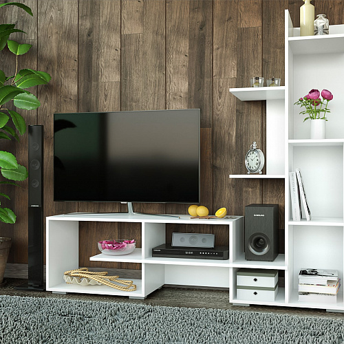 Тумба ТВ Глосса белый