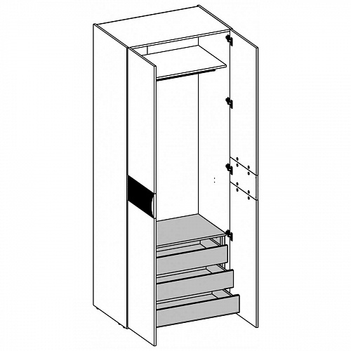 Комплект ящиков 3S SIMPLE Белый
