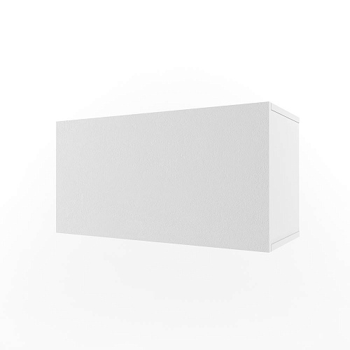 Полка 2 Куба с фасадом НьюТон Грэй Белый Лофт