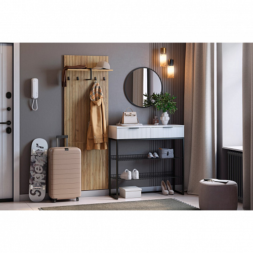 Прихожая К2 дуб крафт золотой/белое дерево