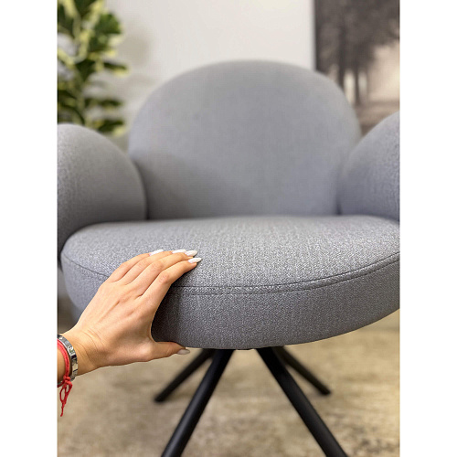 Стул Kenner 312SD черный/серый E86