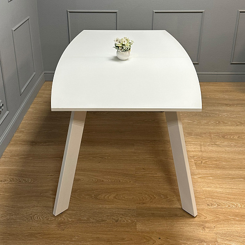 Стол обеденный Kenner SL1600s белый/белое сатин