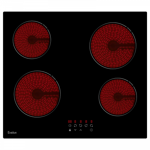 Встраиваемая варочная панель электрическая EVELUX HEV 640 B