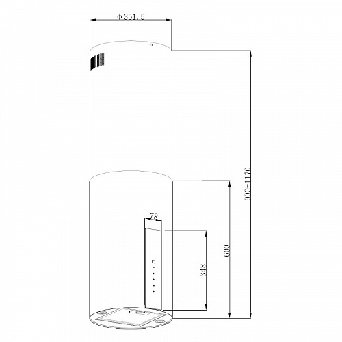 Вытяжка KORTING KHA 35808 DN Cylinder