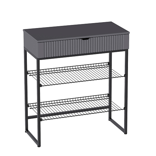 Тумба для обуви Нора Металл Бруклин/Графит