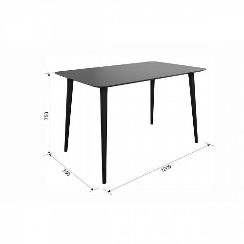 Стол обеденный Сканди 1 белый/светлый лак