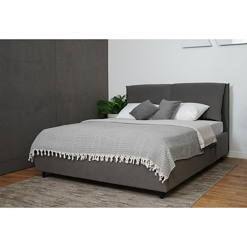 Кровать с подъемным механизмом Венеция 1800 Графит Софт