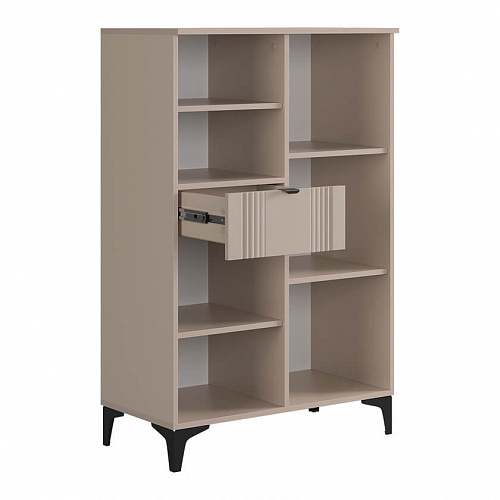 Комод Рич 2 кашемир/фрапучино матовый/черный