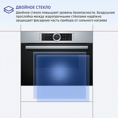 Встраиваемая электрическая духовка BOSCH CMG633BS1