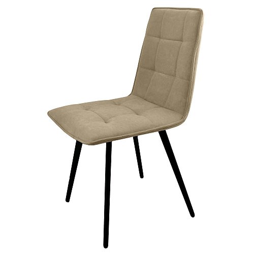 Стул Рица Лофт черный муар/Катания Латте