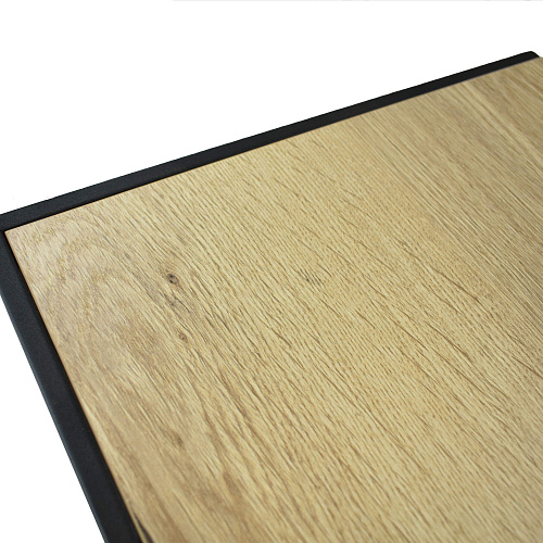 Столик прикроватный ПГ-55 черный муар/дуб галифакс натуральный