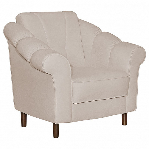 Кресло отдыха Ника Новое CATANIA LATTE/Орех