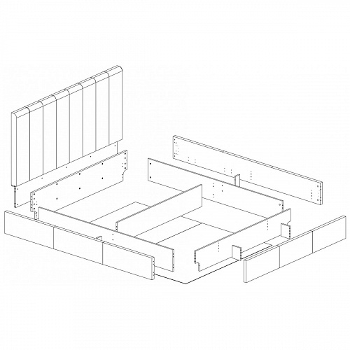 Кровать с подъемным механизмом OLIVIA 160М
